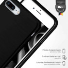 moex Brushed Case für iPhone 7 Plus – Silikon Handyhülle, Backcover in Aluminium Optik – Weiteres Produktbild 3