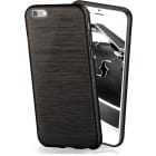 moex Brushed Case für iPhone 7 – Silikon Handyhülle, Backcover in Aluminium Optik – Weiteres Produktbild 1