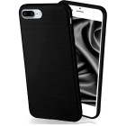 moex Brushed Case für iPhone 8 Plus – Silikon Handyhülle, Backcover in Aluminium Optik – Weiteres Produktbild 1