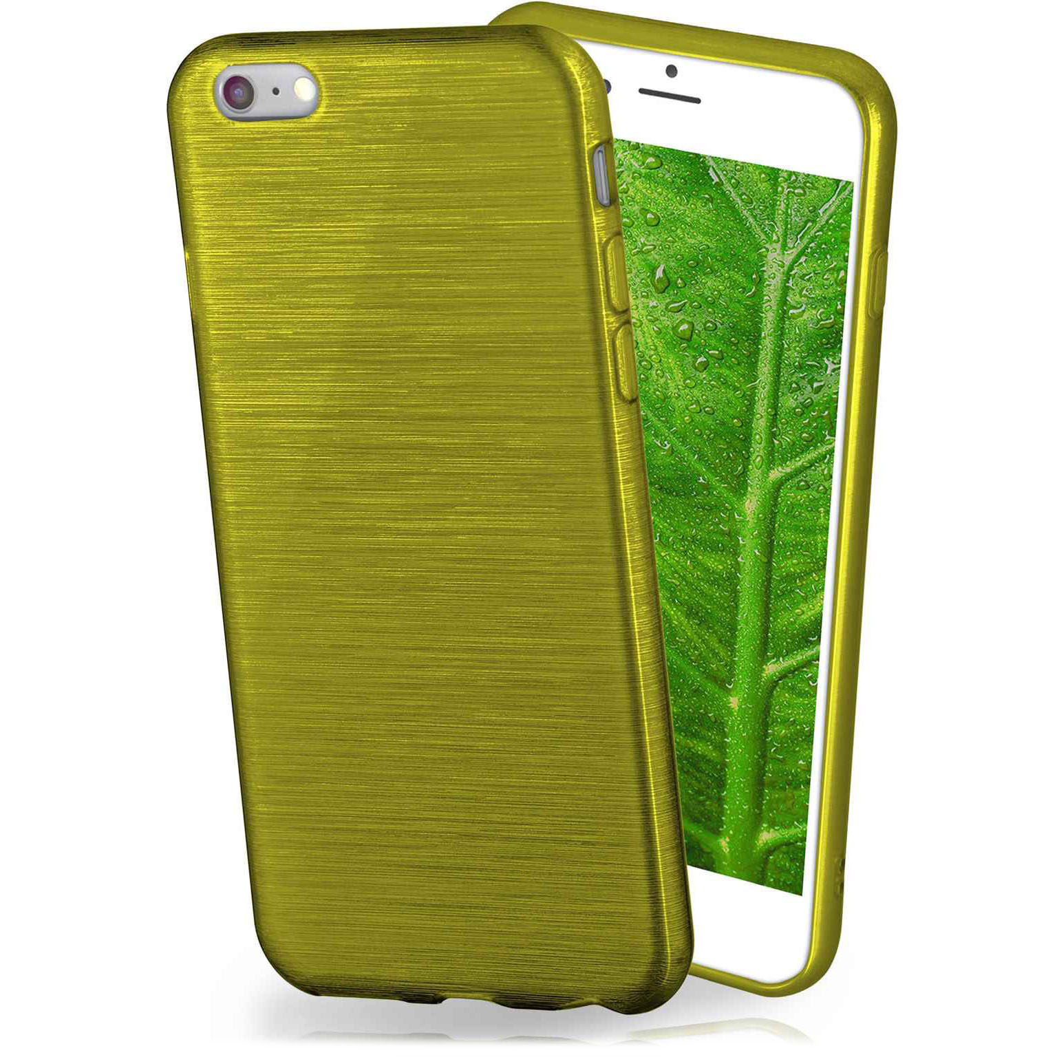 moex Brushed Case für iPhone 8 – Silikon Handyhülle, Backcover in Aluminium Optik – Weiteres Produktbild 1