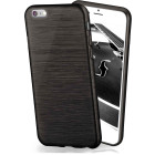 moex Brushed Case für iPhone 8 – Silikon Handyhülle, Backcover in Aluminium Optik – Weiteres Produktbild 1