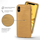 moex Brushed Case für iPhone X – Silikon Handyhülle, Backcover in Aluminium Optik – Produktbild 2