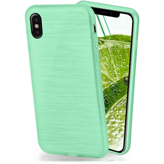 moex Brushed Case für iPhone XS – Silikon Handyhülle, Backcover in Aluminium Optik – Weiteres Produktbild 1 moex Brushed Case für iPhone XS – Silikon Handyhülle, Backcover in Aluminium Optik – Weiteres Produktbild 1