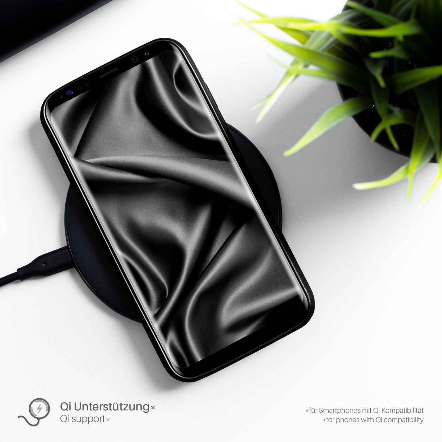 moex Brushed Case für iPhone XS – Silikon Handyhülle, Backcover in Aluminium Optik – Weiteres Produktbild 5