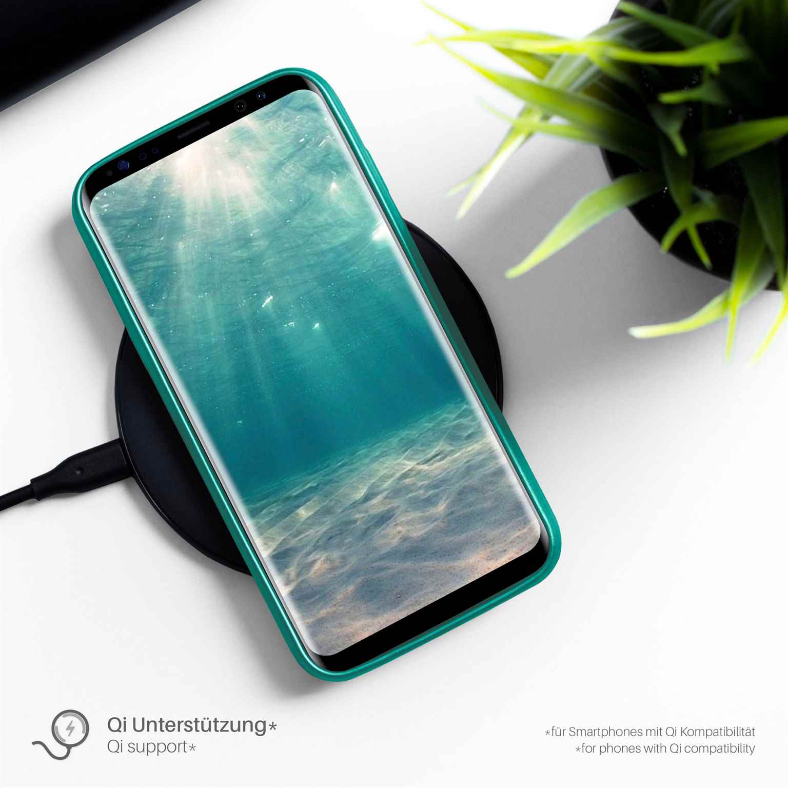 moex Brushed Case für iPhone XS – Silikon Handyhülle, Backcover in Aluminium Optik – Weiteres Produktbild 5