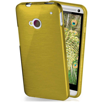 moex Brushed Case für HTC One M7 – Silikon Handyhülle, Backcover in Aluminium Optik – Palm-Green moex Brushed Case für HTC One M7 – Silikon Handyhülle, Backcover in Aluminium Optik – Palm-Green