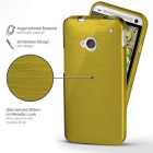 moex Brushed Case für HTC One M7 – Silikon Handyhülle, Backcover in Aluminium Optik – Weiteres Produktbild 2