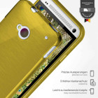 moex Brushed Case für HTC One M7 – Silikon Handyhülle, Backcover in Aluminium Optik – Weiteres Produktbild 3