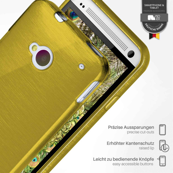 moex Brushed Case für HTC One M7 – Silikon Handyhülle, Backcover in Aluminium Optik – Weiteres Produktbild 3 moex Brushed Case für HTC One M7 – Silikon Handyhülle, Backcover in Aluminium Optik – Weiteres Produktbild 3