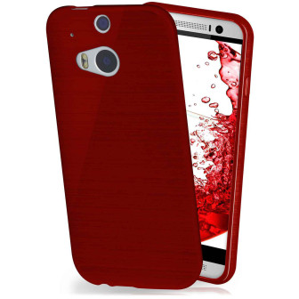 moex Brushed Case für HTC One M8 – Silikon Handyhülle, Backcover in Aluminium Optik – Crimson-Red moex Brushed Case für HTC One M8 – Silikon Handyhülle, Backcover in Aluminium Optik – Crimson-Red
