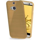 moex Brushed Case für HTC One M8 – Silikon Handyhülle, Backcover in Aluminium Optik – Weiteres Produktbild 1