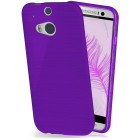 moex Brushed Case für HTC One M8 – Silikon Handyhülle, Backcover in Aluminium Optik – Weiteres Produktbild 1