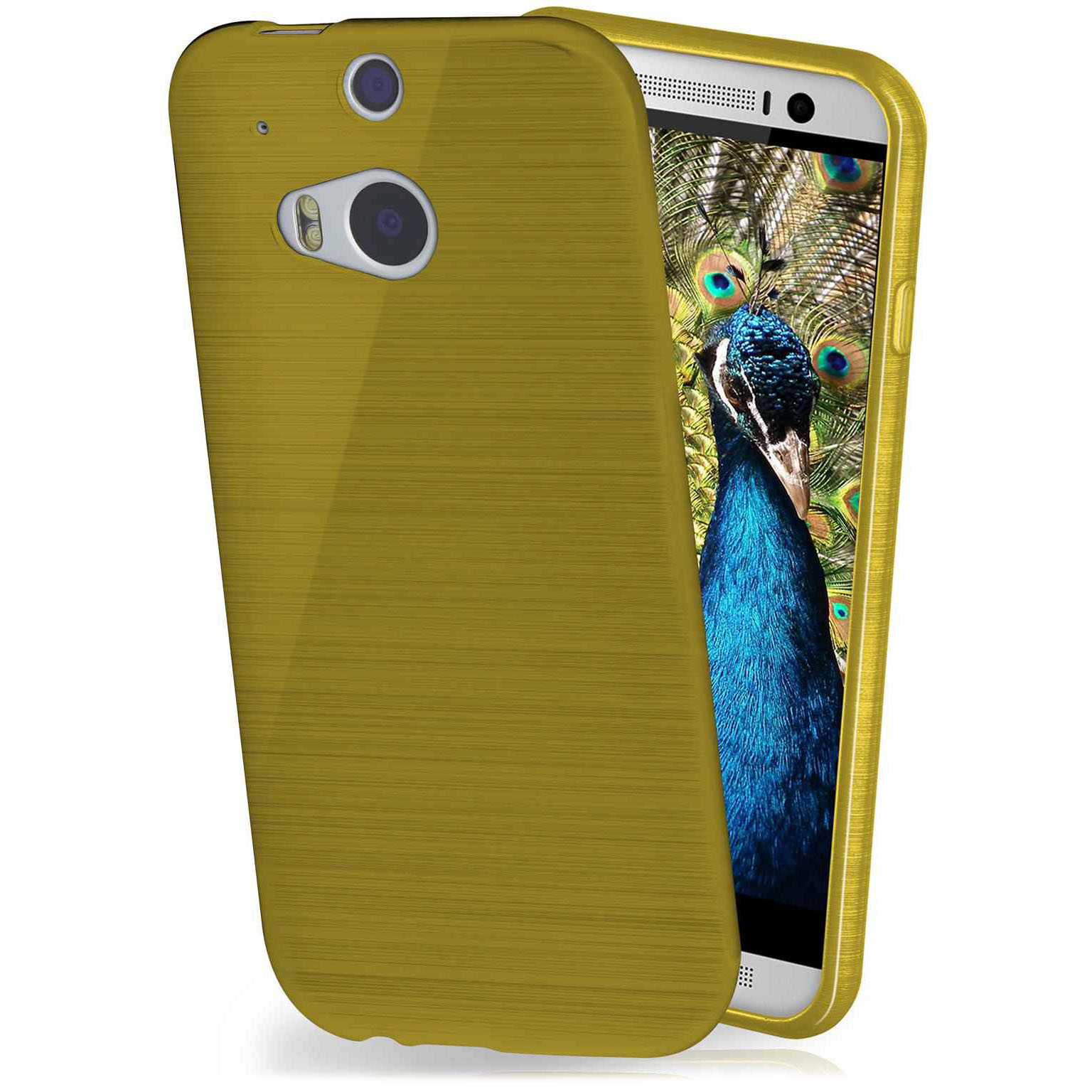 moex Brushed Case für HTC One M8s – Silikon Handyhülle, Backcover in Aluminium Optik – Weiteres Produktbild 1 moex Brushed Case für HTC One M8s – Silikon Handyhülle, Backcover in Aluminium Optik – Weiteres Produktbild 1