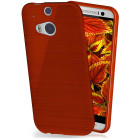 moex Brushed Case für HTC One M8s – Silikon Handyhülle, Backcover in Aluminium Optik – Weiteres Produktbild 1