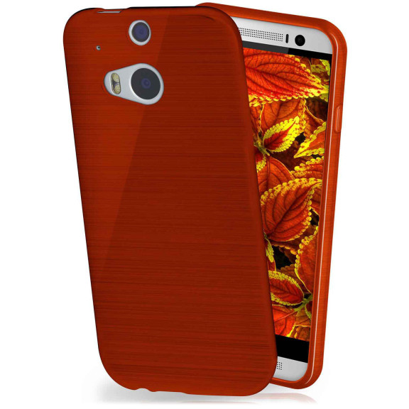 moex Brushed Case für HTC One M8s – Silikon Handyhülle, Backcover in Aluminium Optik – Weiteres Produktbild 1