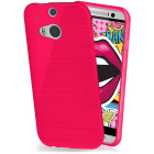 moex Brushed Case für HTC One M8s – Silikon Handyhülle, Backcover in Aluminium Optik – Weiteres Produktbild 1