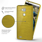 moex Brushed Case für Huawei Ascend Mate 7 – Silikon Handyhülle, Backcover in Aluminium Optik – Weiteres Produktbild 2