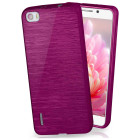 moex Brushed Case für Huawei Honor 6 – Silikon Handyhülle, Backcover in Aluminium Optik – Weiteres Produktbild 1