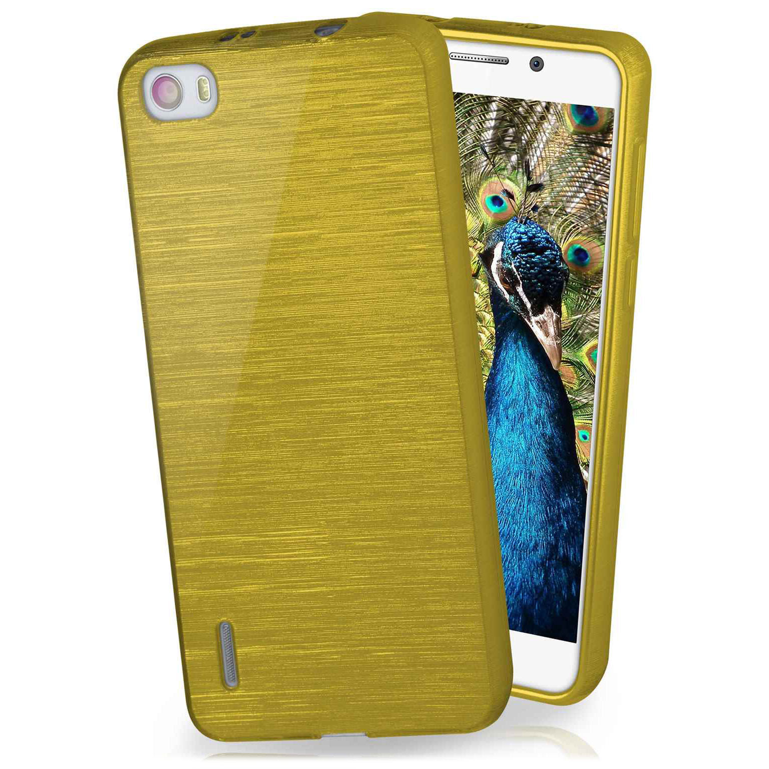 moex Brushed Case für Huawei Honor 6 – Silikon Handyhülle, Backcover in Aluminium Optik – Weiteres Produktbild 1 moex Brushed Case für Huawei Honor 6 – Silikon Handyhülle, Backcover in Aluminium Optik – Weiteres Produktbild 1