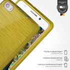 moex Brushed Case für Huawei Honor 6 – Silikon Handyhülle, Backcover in Aluminium Optik – Weiteres Produktbild 3