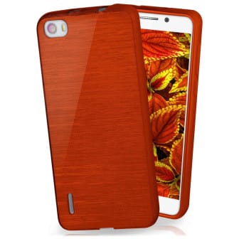 moex Brushed Case für Huawei Honor 6 – Silikon Handyhülle, Backcover in Aluminium Optik – Indian-Red moex Brushed Case für Huawei Honor 6 – Silikon Handyhülle, Backcover in Aluminium Optik – Indian-Red