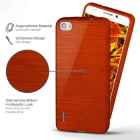 moex Brushed Case für Huawei Honor 6 – Silikon Handyhülle, Backcover in Aluminium Optik – Weiteres Produktbild 2