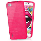 moex Brushed Case für Huawei Honor 6 – Silikon Handyhülle, Backcover in Aluminium Optik – Weiteres Produktbild 1