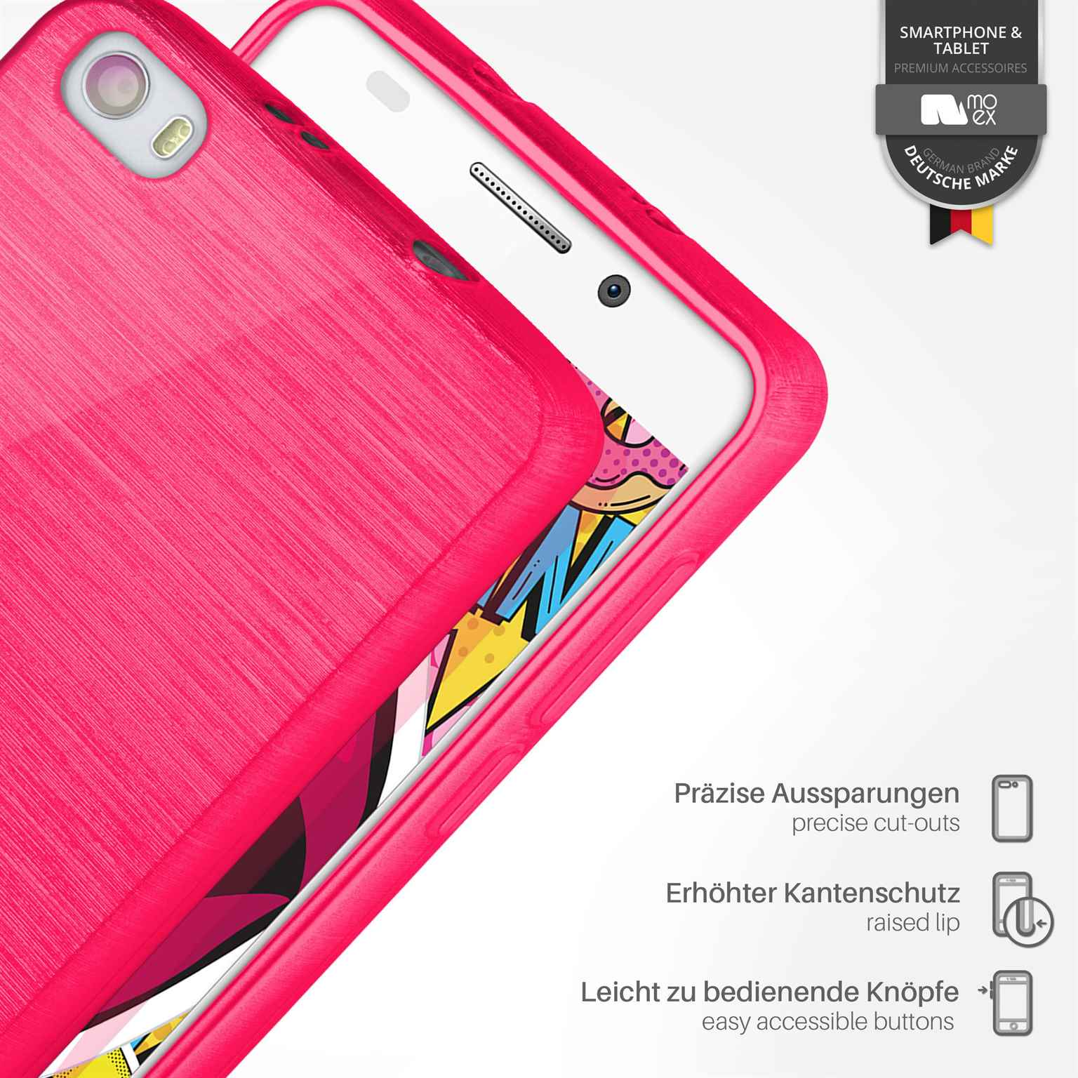 moex Brushed Case für Huawei Honor 6 – Silikon Handyhülle, Backcover in Aluminium Optik – Weiteres Produktbild 3 moex Brushed Case für Huawei Honor 6 – Silikon Handyhülle, Backcover in Aluminium Optik – Weiteres Produktbild 3