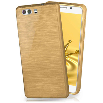 moex Brushed Case für Huawei P10 – Silikon Handyhülle, Backcover in Aluminium Optik – Ivory-Gold moex Brushed Case für Huawei P10 – Silikon Handyhülle, Backcover in Aluminium Optik – Ivory-Gold