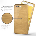moex Brushed Case für Huawei P10 – Silikon Handyhülle, Backcover in Aluminium Optik – Weiteres Produktbild 2