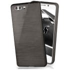 moex Brushed Case für Huawei P10 – Silikon Handyhülle, Backcover in Aluminium Optik – Produktbild 1