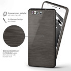 moex Brushed Case für Huawei P10 – Silikon Handyhülle, Backcover in Aluminium Optik – Weiteres Produktbild 2