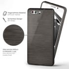 moex Brushed Case für Huawei P10 – Silikon Handyhülle, Backcover in Aluminium Optik – Produktbild 2