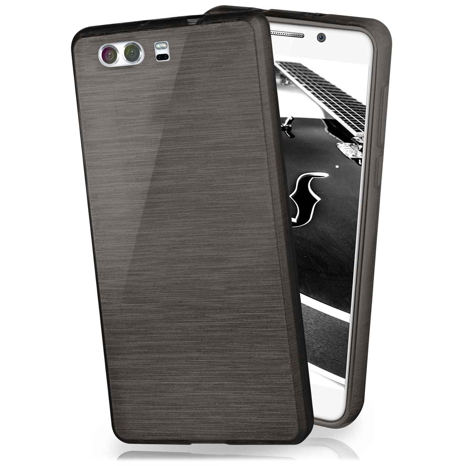 moex Brushed Case für Huawei P9 – Silikon Handyhülle, Backcover in Aluminium Optik – Weiteres Produktbild 1 moex Brushed Case für Huawei P9 – Silikon Handyhülle, Backcover in Aluminium Optik – Weiteres Produktbild 1