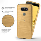 moex Brushed Case für LG G5 – Silikon Handyhülle, Backcover in Aluminium Optik – Weiteres Produktbild 2