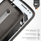 moex Brushed Case für Motorola Moto G3 – Silikon Handyhülle, Backcover in Aluminium Optik – Weiteres Produktbild 3