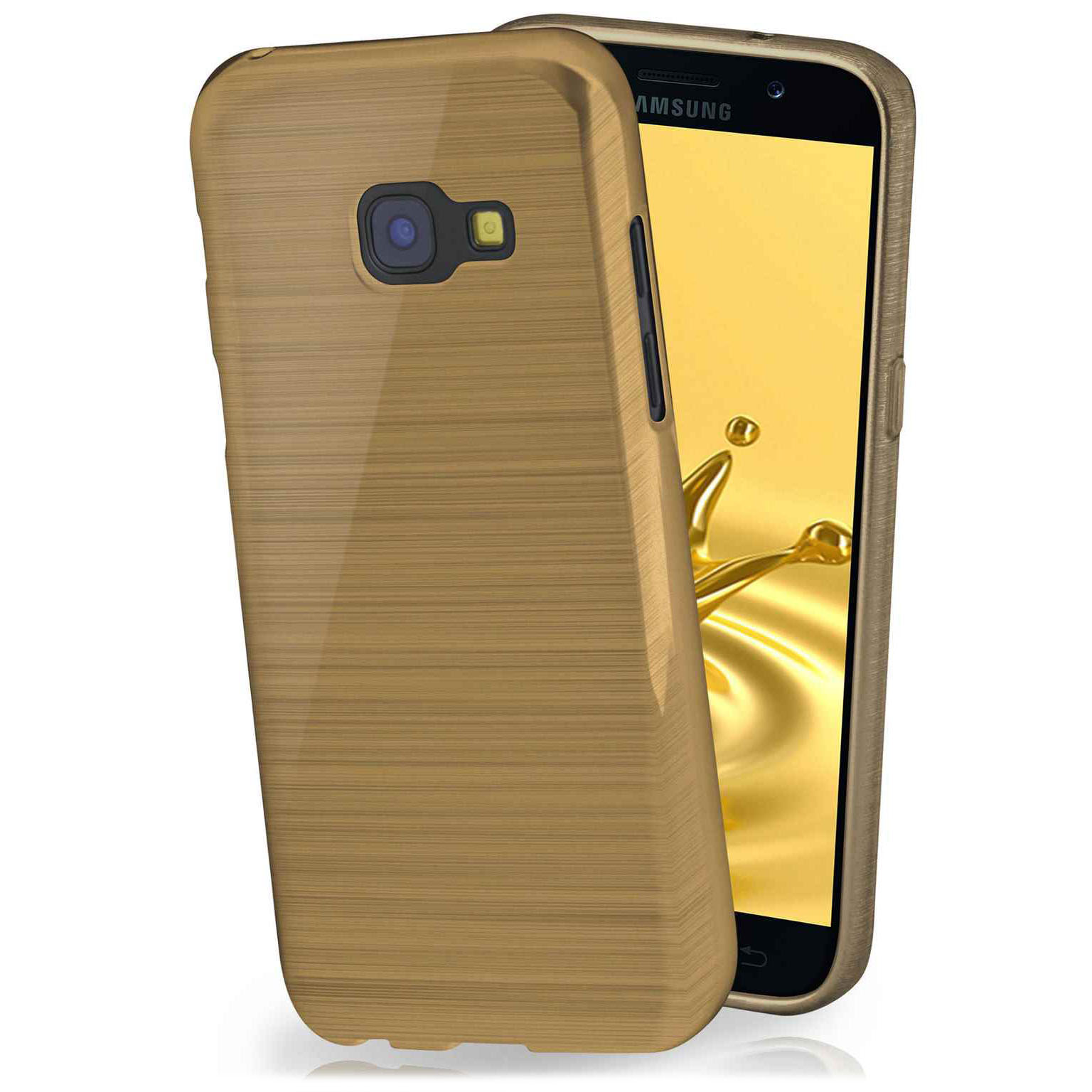 moex Brushed Case für Samsung Galaxy A3 (2017) – Silikon Handyhülle, Backcover in Aluminium Optik – Weiteres Produktbild 1 moex Brushed Case für Samsung Galaxy A3 (2017) – Silikon Handyhülle, Backcover in Aluminium Optik – Weiteres Produktbild 1