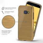 moex Brushed Case für Samsung Galaxy A3 (2017) – Silikon Handyhülle, Backcover in Aluminium Optik – Weiteres Produktbild 2