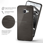 moex Brushed Case für Samsung Galaxy A5 (2016) – Silikon Handyhülle, Backcover in Aluminium Optik – Weiteres Produktbild 2