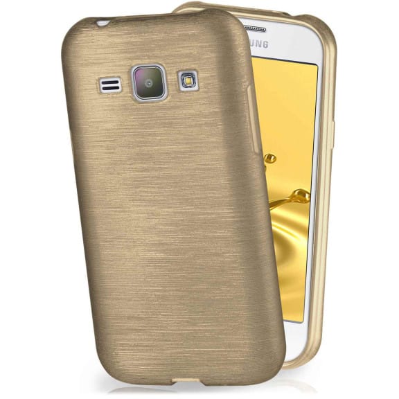 moex Brushed Case für Samsung Galaxy J1 (2015) – Silikon Handyhülle, Backcover in Aluminium Optik – Weiteres Produktbild 1 moex Brushed Case für Samsung Galaxy J1 (2015) – Silikon Handyhülle, Backcover in Aluminium Optik – Weiteres Produktbild 1