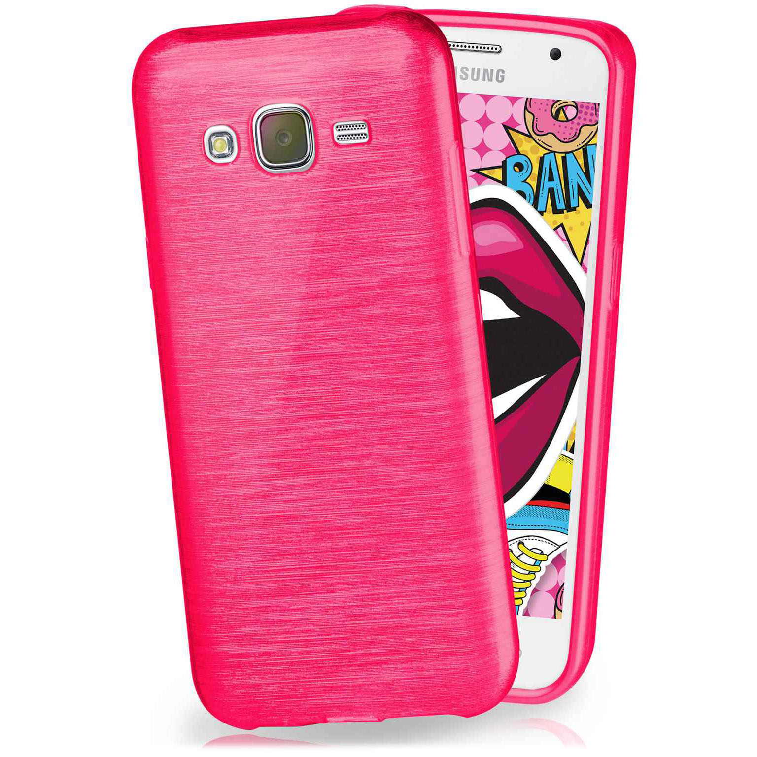 moex Brushed Case für Samsung Galaxy J5 (2015) – Silikon Handyhülle, Backcover in Aluminium Optik – Weiteres Produktbild 1 moex Brushed Case für Samsung Galaxy J5 (2015) – Silikon Handyhülle, Backcover in Aluminium Optik – Weiteres Produktbild 1