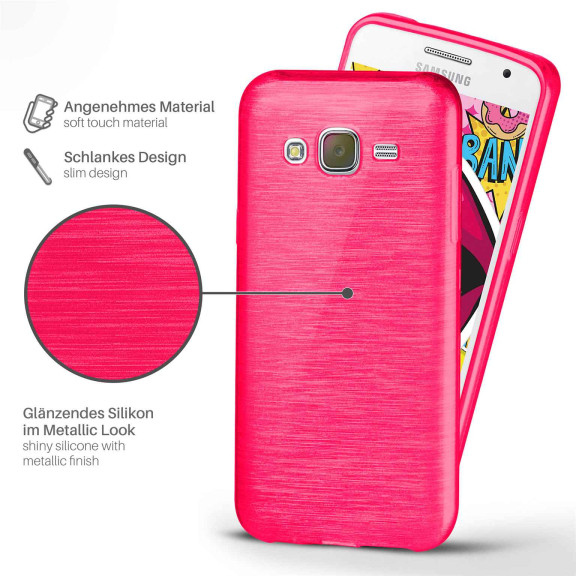 moex Brushed Case für Samsung Galaxy J5 (2015) – Silikon Handyhülle, Backcover in Aluminium Optik – Weiteres Produktbild 2 moex Brushed Case für Samsung Galaxy J5 (2015) – Silikon Handyhülle, Backcover in Aluminium Optik – Weiteres Produktbild 2