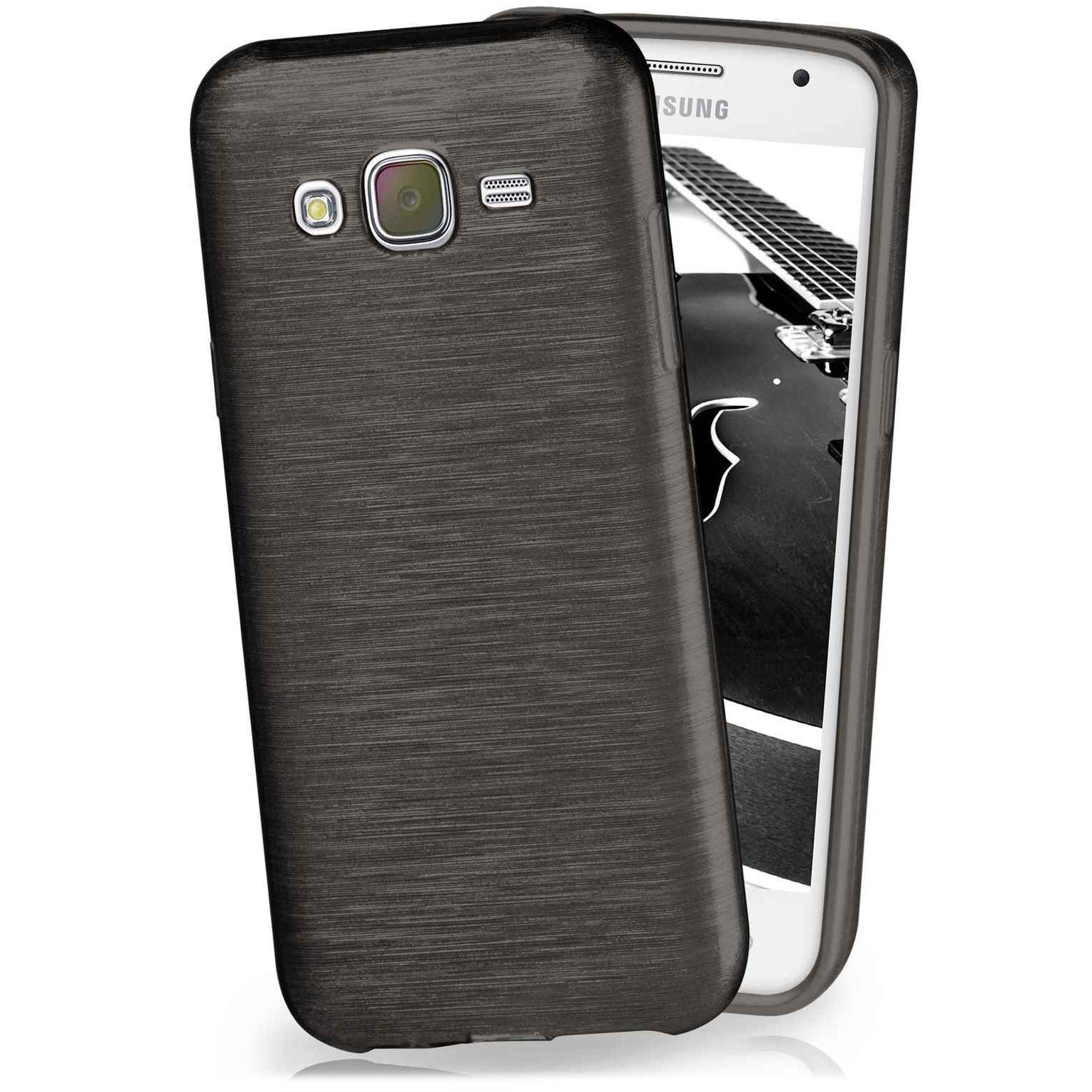 moex Brushed Case für Samsung Galaxy J5 (2015) – Silikon Handyhülle, Backcover in Aluminium Optik – Weiteres Produktbild 1 moex Brushed Case für Samsung Galaxy J5 (2015) – Silikon Handyhülle, Backcover in Aluminium Optik – Weiteres Produktbild 1
