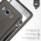moex Brushed Case für Samsung Galaxy J7 (2016) – Silikon Handyhülle, Backcover in Aluminium Optik – Weiteres Produktbild 3