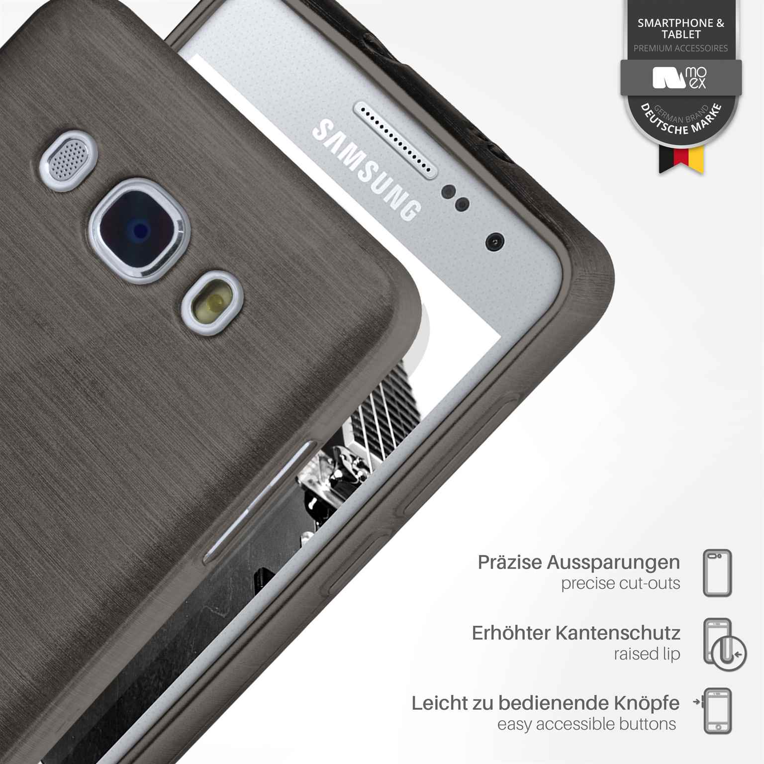 moex Brushed Case für Samsung Galaxy J7 (2016) – Silikon Handyhülle, Backcover in Aluminium Optik – Weiteres Produktbild 3 moex Brushed Case für Samsung Galaxy J7 (2016) – Silikon Handyhülle, Backcover in Aluminium Optik – Weiteres Produktbild 3