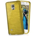 moex Brushed Case für Samsung Galaxy Note 4 – Silikon Handyhülle, Backcover in Aluminium Optik – Produktbild 1