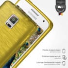 moex Brushed Case für Samsung Galaxy Note 4 – Silikon Handyhülle, Backcover in Aluminium Optik – Produktbild 3