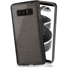 moex Brushed Case für Samsung Galaxy Note 8 – Silikon Handyhülle, Backcover in Aluminium Optik – Weiteres Produktbild 1