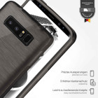 moex Brushed Case für Samsung Galaxy Note 8 – Silikon Handyhülle, Backcover in Aluminium Optik – Weiteres Produktbild 3
