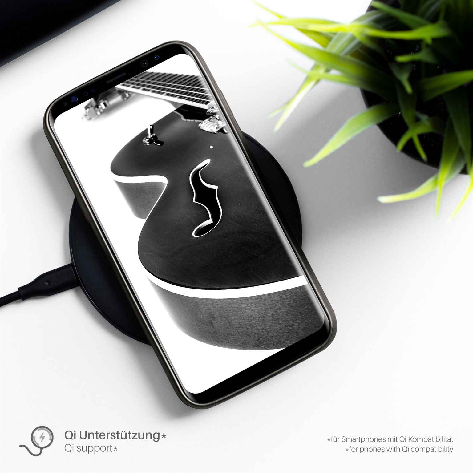 moex Brushed Case für Samsung Galaxy Note 8 – Silikon Handyhülle, Backcover in Aluminium Optik – Weiteres Produktbild 4